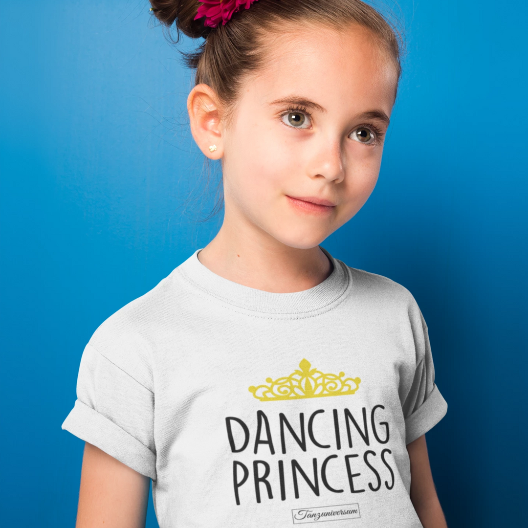 Dancing Princess Tanz-Shirt Kinder als vielseitiges Tanzoutfit für Social Dance, Tanzschule, Training und Xmas.
