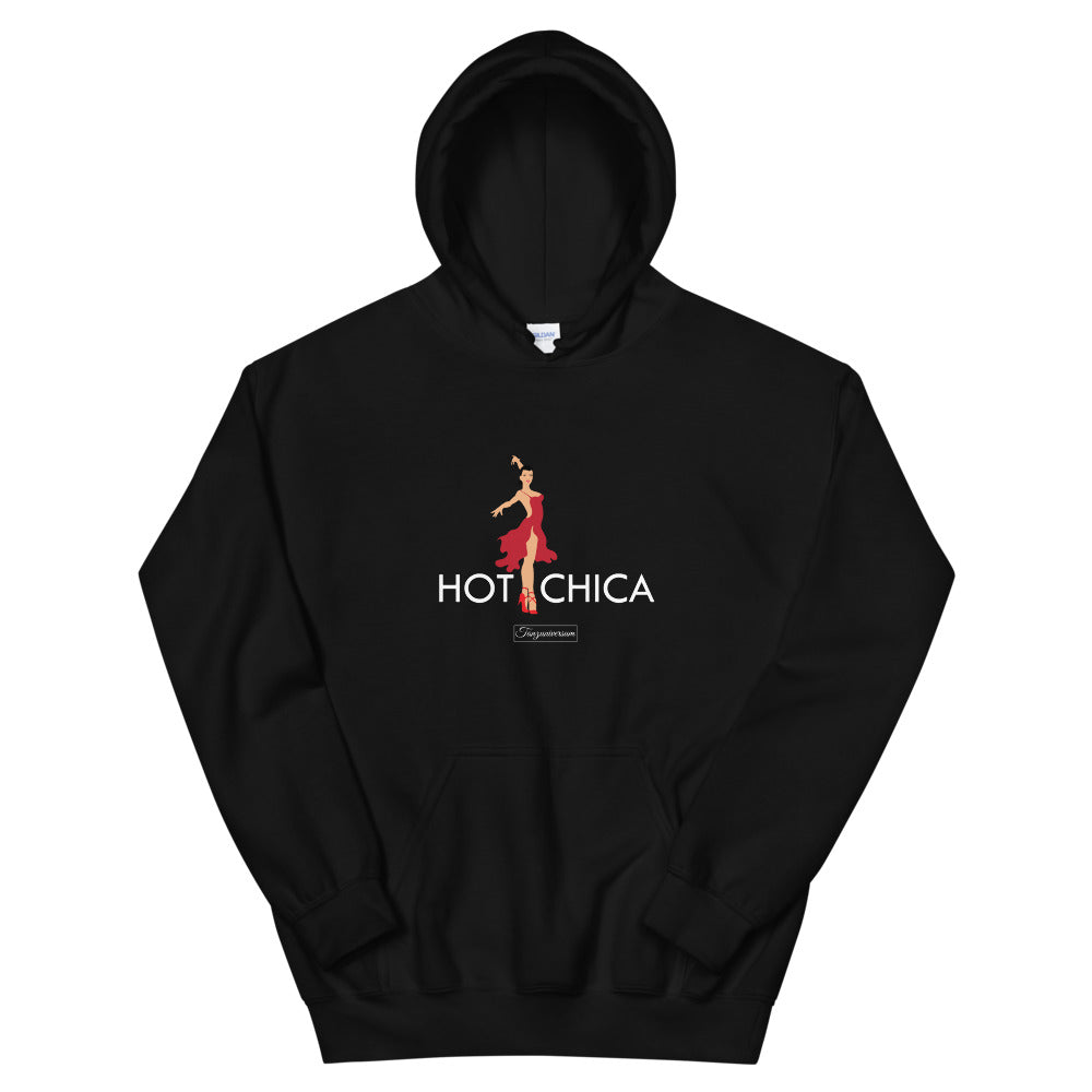 Hot Chica Tanz-Hoodie Damen mit auffälligem Tanzmotiv für Training, Tanzkurs und aktive Freizeit.