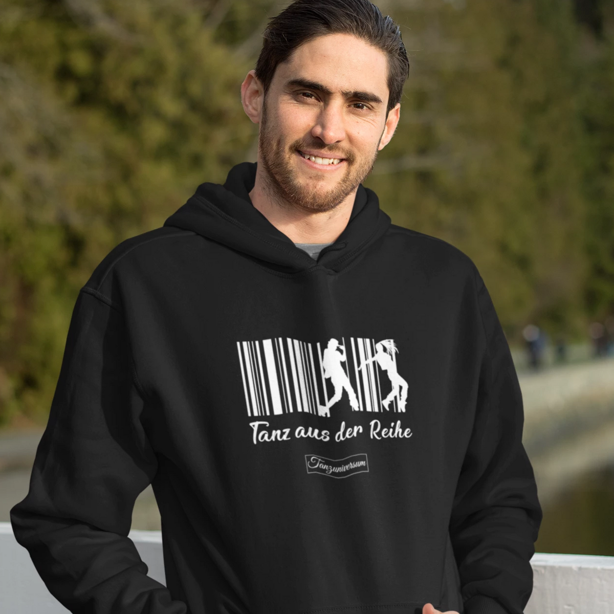 Tanz aus der Reihe Dance-Hoodie Herren mit originellem Tanzdesign für Tanzschule, Training und gesellige Tanzvevents.
