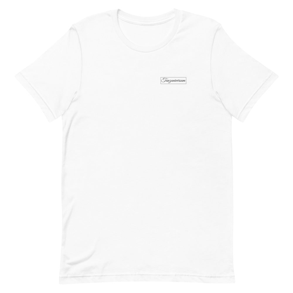 Tanzuniversum T-Shirt Männer mit ausdrucksstarkem Tanzmotiv für Street Style, Freizeit und leidenschaftliche Tänzer.